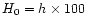 $H_0=h \times 100$