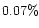 $0.07\%$