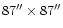 $87\arcsec \times 87\arcsec$