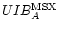 $UIB_A^{\rm MSX}$