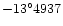 $-13^{\circ}4937$