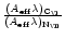 $\frac{(A_{\rm eff}\lambda)_{{\rm C}_\mathsc{vi}}}{(A_{\rm eff}\lambda)_{{\rm N}_\mathsc{vii}}}$