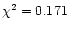 $\chi^2=0.171$