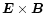 $\vec{E}\times \vec{B}$