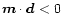 $ \vec{m}\cdot \vec{d}<0$