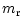 $\displaystyle m_{\rm r}$