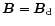 $\vec{B}= \vec{B}_{\rm d}$