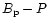$B_{\rm p}-P$