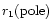 $r_1({\rm pole})$