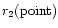 $r_2({\rm point})$