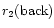 $r_2({\rm back})$