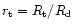 $r_{\rm t} =R_{\rm t}/R_{\rm d}$