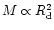 $M
\propto R_{\rm d}^2$