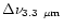 $\Delta\nu_{3.3~\mu{\rm m}}$