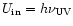 $U_{{\rm in}}=h\nu_{{\rm UV}}$
