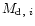 $M_{{\rm d,}~ i}$