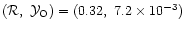 $({\cal R},~{\cal Y}_{\rm O})=(0.32,~ 7.2\times 10^{-3})$