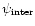 $\psi_{\rm inter}$