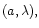 $(a,\lambda),$