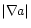 $\vert\nabla a\vert$