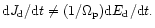 ${\rm d}J_{\rm d}/{\rm d}t \ne (1/\Omega_{\rm p}){\rm d}E_{\rm d}/{\rm d}t .$