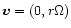 ${\vec v}=(0,r\Omega)$