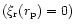 $(\xi_{\rm r}(r_{\rm p}) = 0 )$