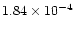 $1.84\times 10^{-4}$