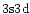$3{\rm s}3{\rm d}$