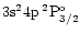 $\rm 3s^24p\:^2P_{3/2}^o$