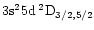 $\rm 3s^25d\:^2D_{3/2,5/2}$