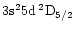 $\rm 3s^25d\:^2D_{5/2}$