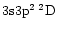 $\rm 3s3p^2\:^2D$