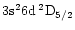 $\rm 3s^26d\:^2D_{5/2}$