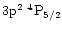 $\rm 3p^2~^4P_{5/2}$