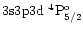 $\rm 3s3p3d~^4P_{5/2}^o$