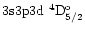 $\rm 3s3p3d~^4D_{5/2}^o$