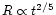 $R
\propto t^{2/5}$