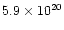$5.9\times 10^{20}$