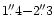 $1\farcs 4 {-}2\farcs 3$