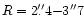 $R=2\farcs 4 {-}3\arcsec 7$