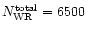 ${N}_{\rm WR}^{\rm total}=6500$