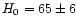 ${H}_0=65\pm 6$