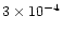$3\times 10^{-4}$