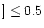 $] \le 0.5$