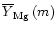 $\overline{Y}_{{\rm Mg}} \left( m \right)$