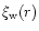 $\xi _{\rm w}(r)$