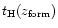 $t_{\rm H}(z_{\rm form})$
