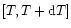 $[T,T+{\rm d} T]$