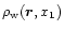 $\rho_{\rm w}({\vec r},x_1)$